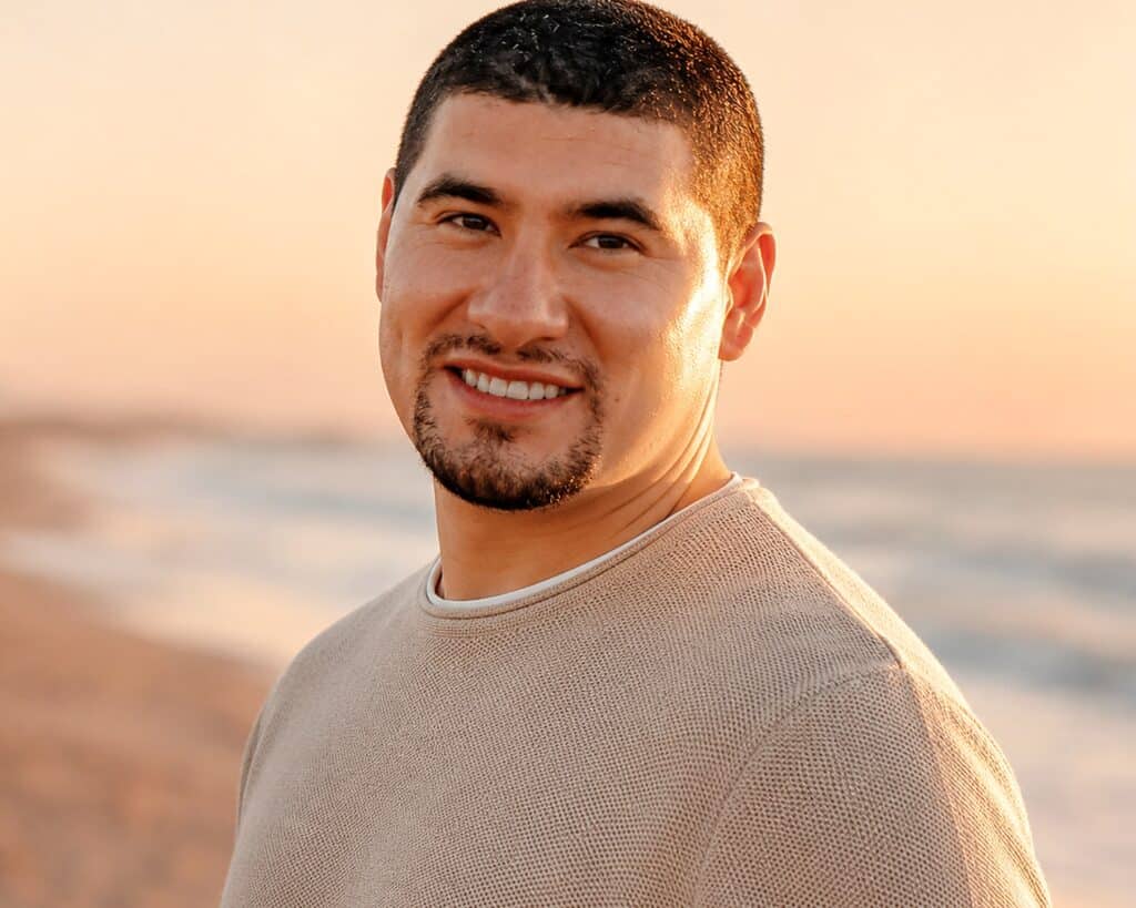 Tony at the beach